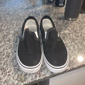 Black Vans Slip on Sneakers